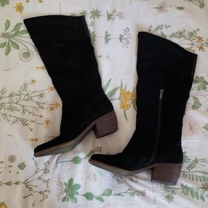 Lucky Brand Black Leather Boots